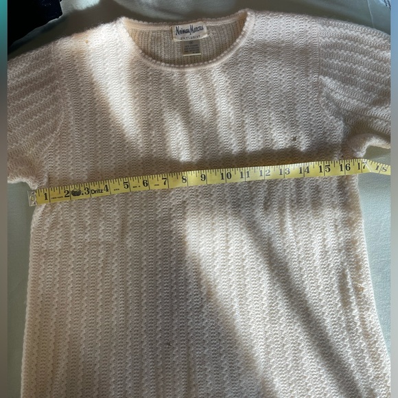 Vintage 70s Neiman Marcus Cashmere Short Sleeved Sweater - Needs Repair - Picture 12 of 13